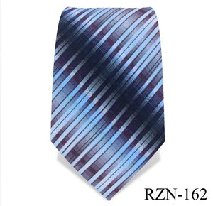 Steel Blue Striped Tie