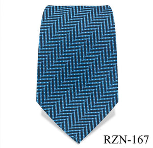 Egyptian Blue Herringbone Tie