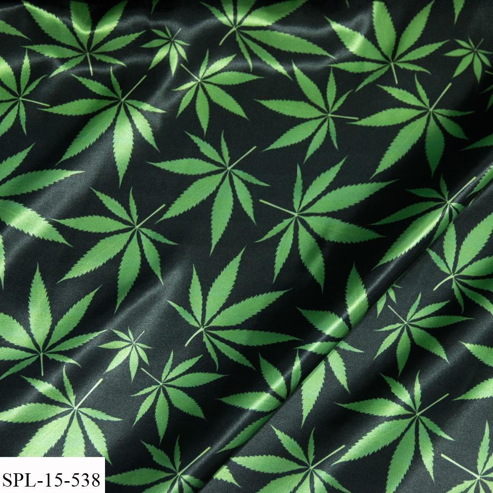 Green and Black Leaf Pocket Square