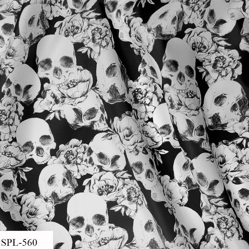 Roses and Skulls Pocket Square