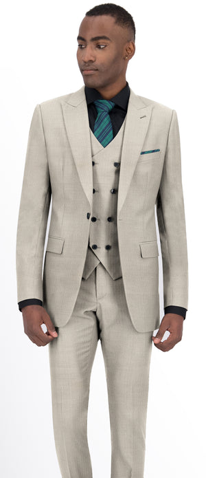 Cream Plain Suit