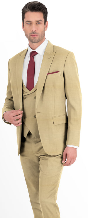 Tan Plain Suit