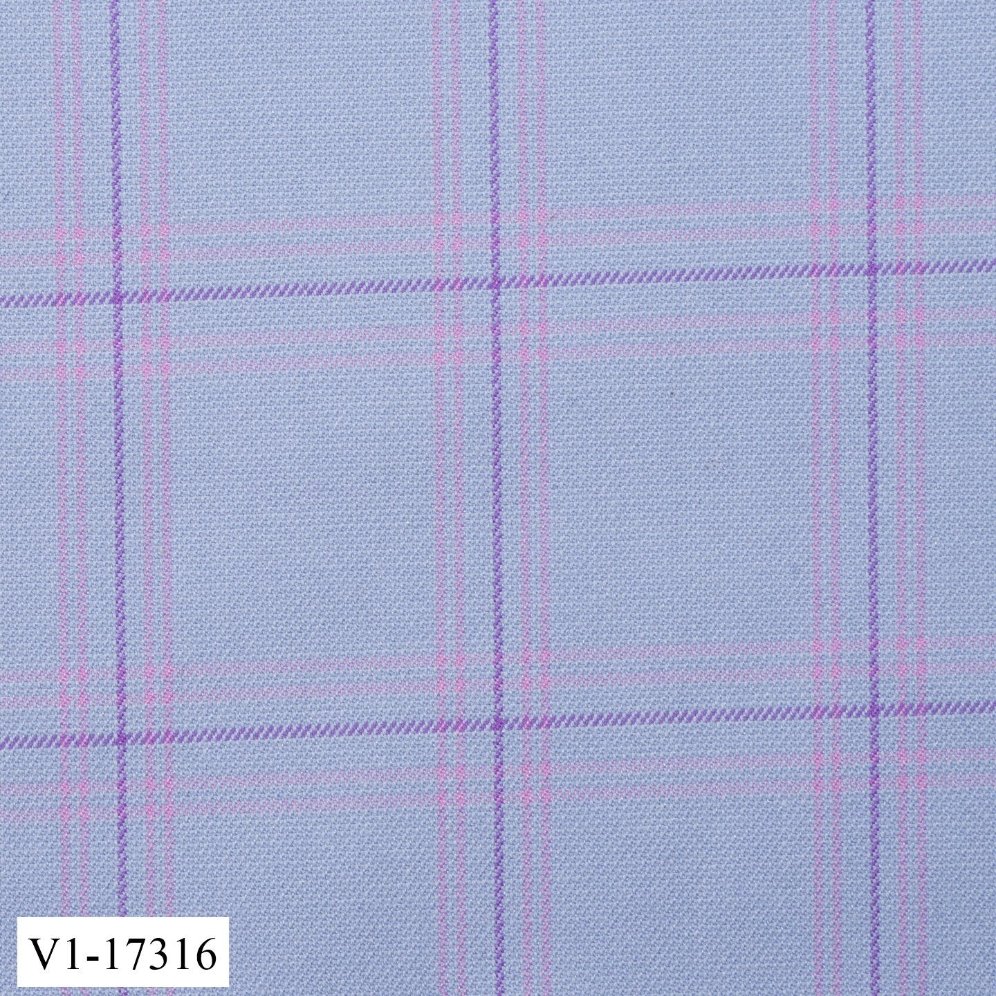 Light Electric Blue Windowpane Suit