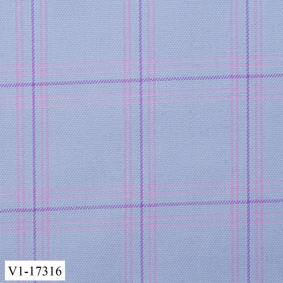 Light Electric Blue Windowpane Jacket