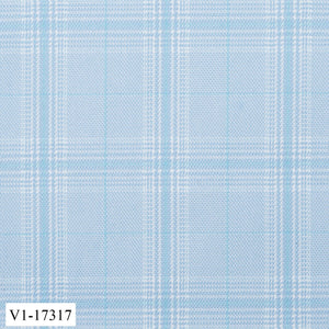 Light Electric Blue Check Vest