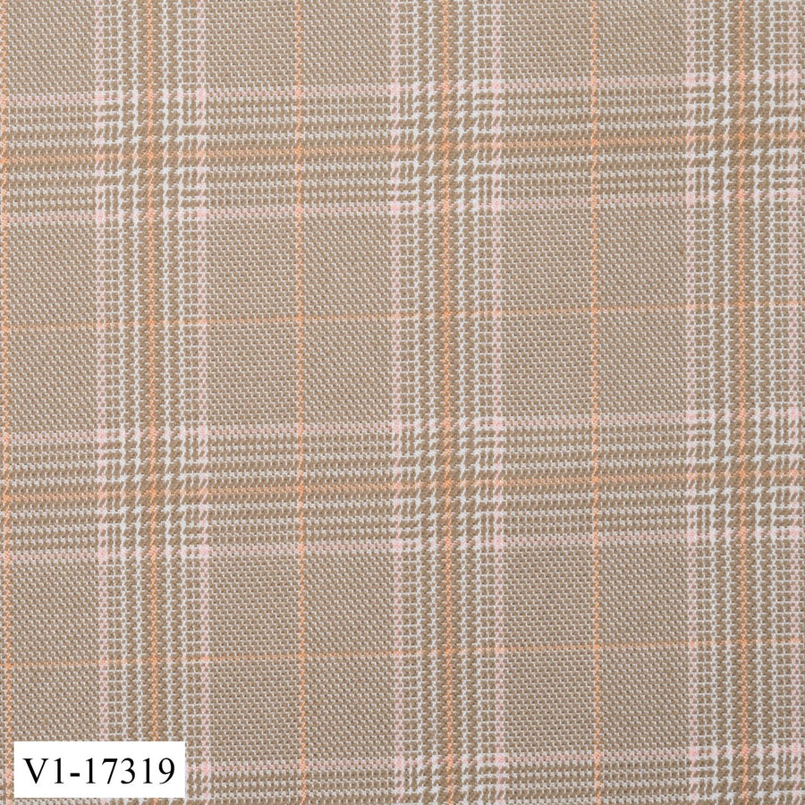 Cream Tan Check Jacket