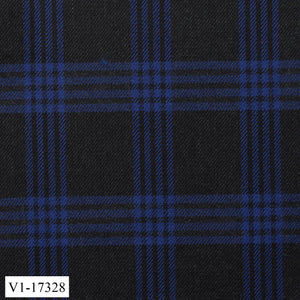 Charcoal Grey with Blue Check Pant