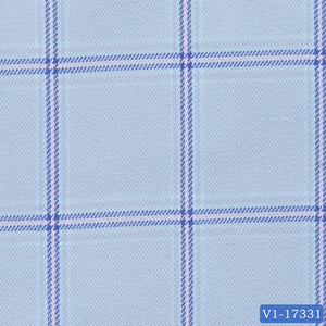 Light Blue with Blue Windowpane Vest