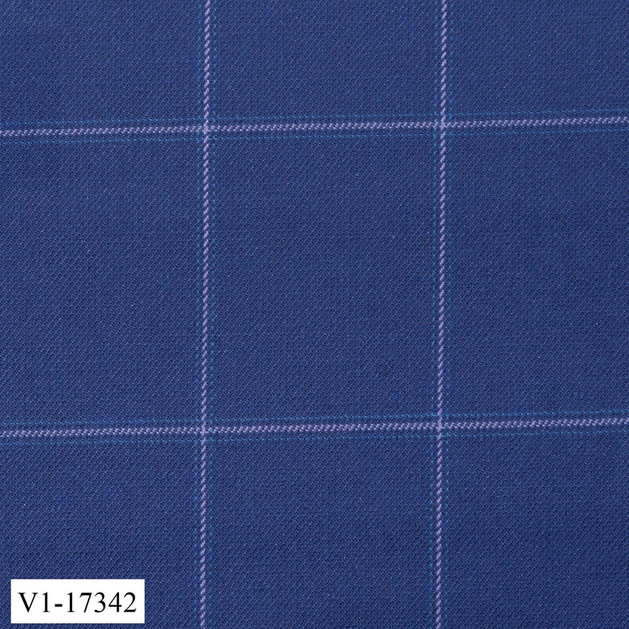 Olympic Blue Windowpane Suit