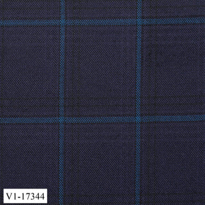 Space Blue Windowpane Suit