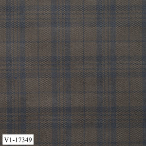 Light Brown with Blue Check Suit