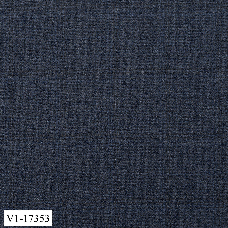 Blue Grey Check Suit