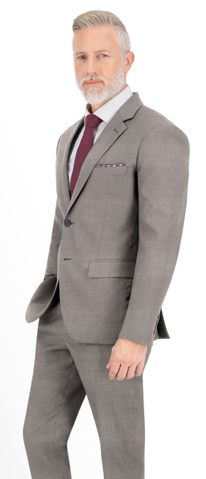 Ivory Brown Plain Suit