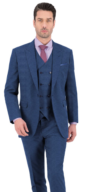 Sapphire Blue Plain Suit