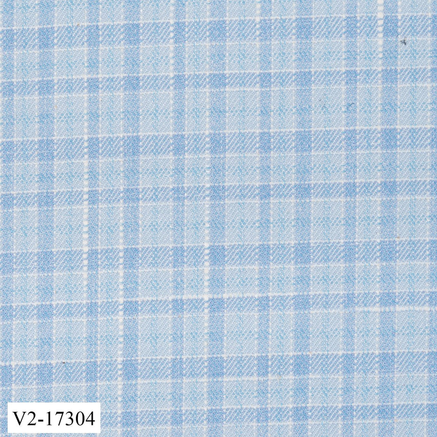 Maya Blue with White Check Suit