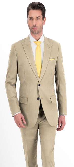 Yellow Tan Plain Suit