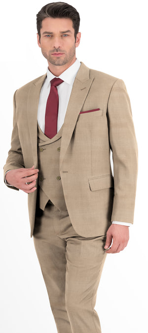 Mustard Brown Plain Suit