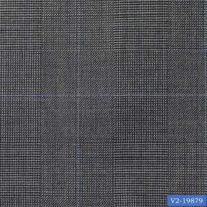 Stone Grey Check Windowpane Pant