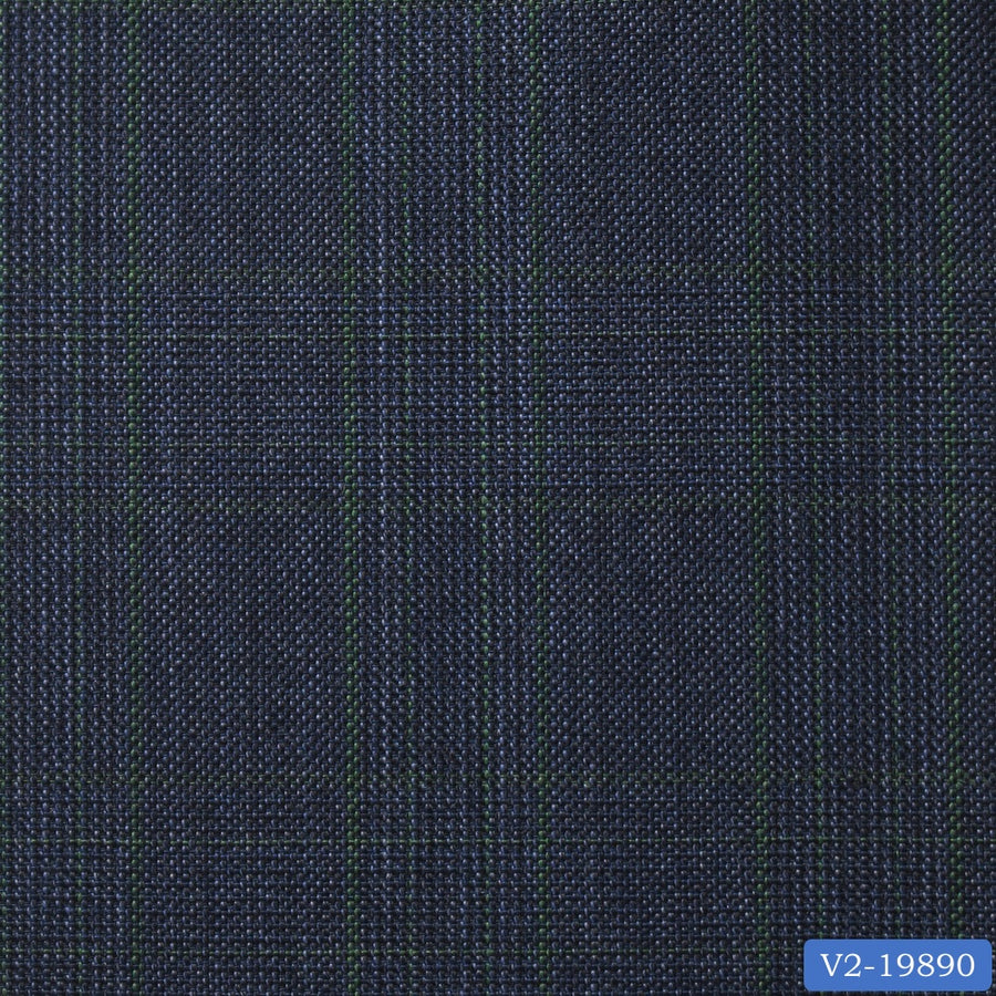 Prussian Blue Check Pant