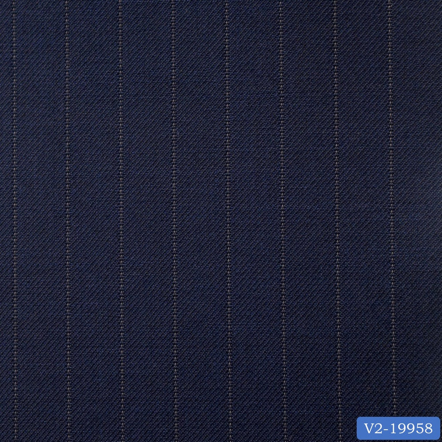 Space Blue Stripe Suit