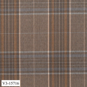 Light Brown with Dark Brown Check Suit