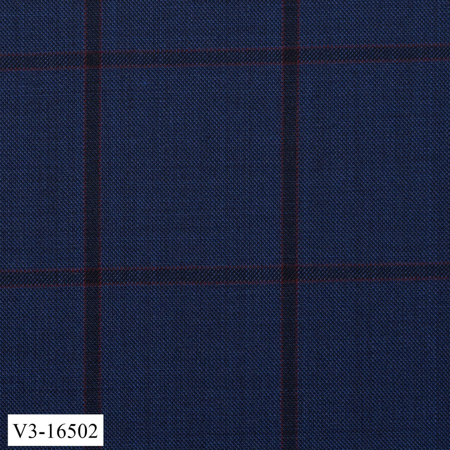 Royal Blue With Black Check Pant