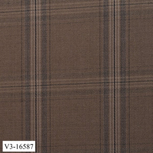 Light Walnut Brown with Dark Check Pant