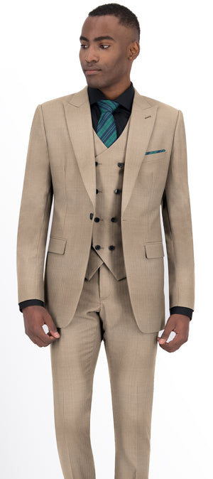 Tan Plain Suit