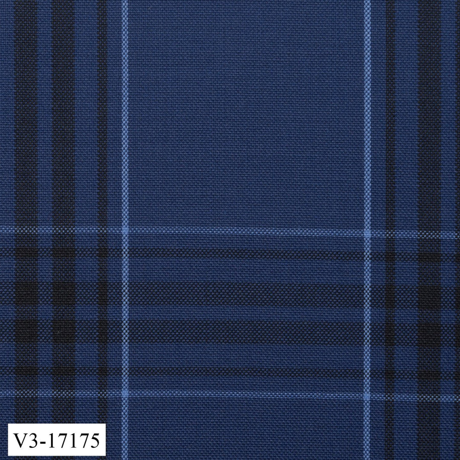 Dark Space Blue with Black Check Pant