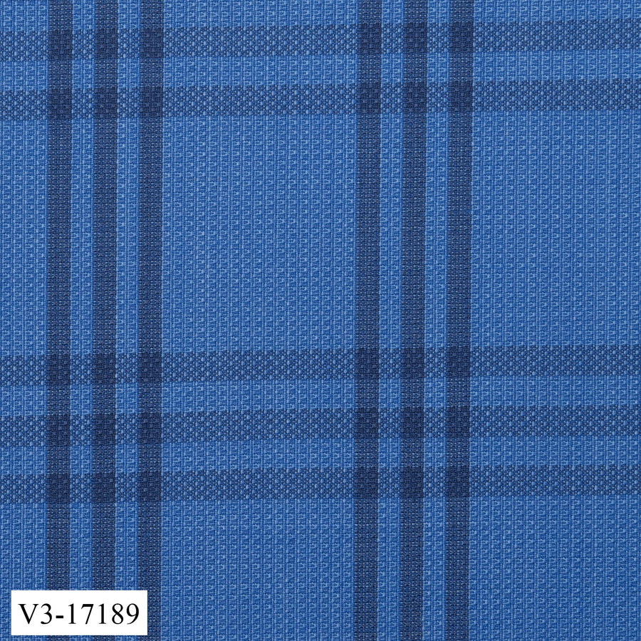 Cornflower Blue with Dark Check Suit