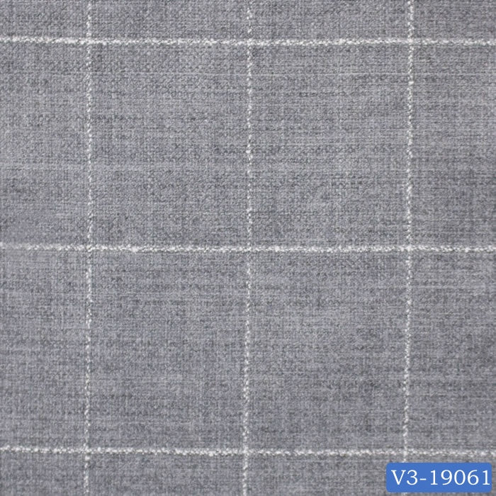 Light Grey Check Windowpane Vest