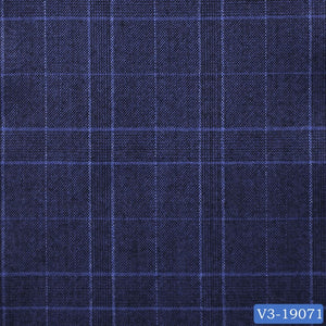 Sapphire Blue with Light Blue Check Windowpane Suit