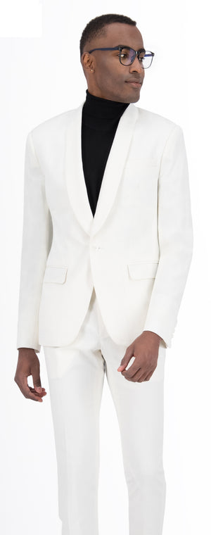 Cream Self Check Short Suit