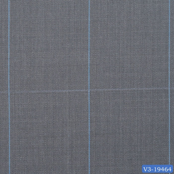 Lava Grey with Blue Windowpane Pant