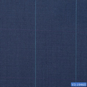 Blue with Aqua Windowpane Suit