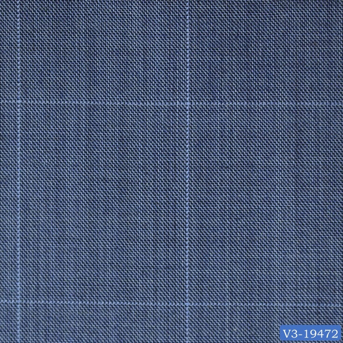 Steel Blue with Textured Windowpane Suit