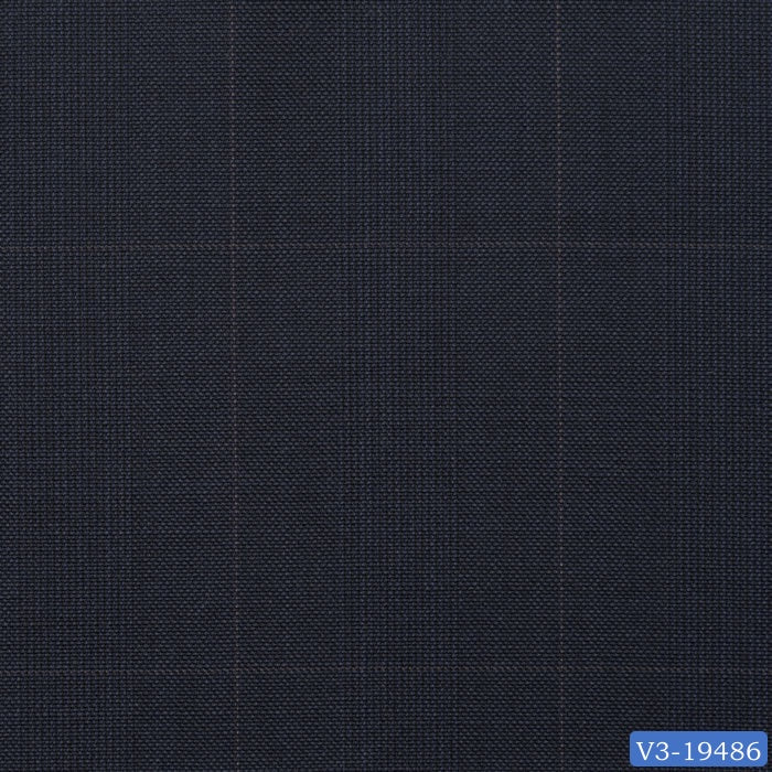 Midnight Blue Prince of Wales Check Long Suit