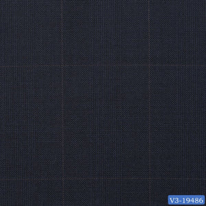 Midnight Blue Prince of Wales Check Regular Suit