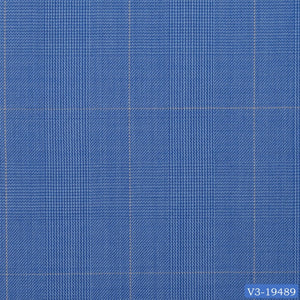 Azure Blue Light Prince of Wales Square Check Suit