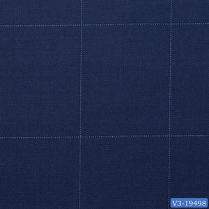 Royal Blue with Light Dotted Windowpane Suit