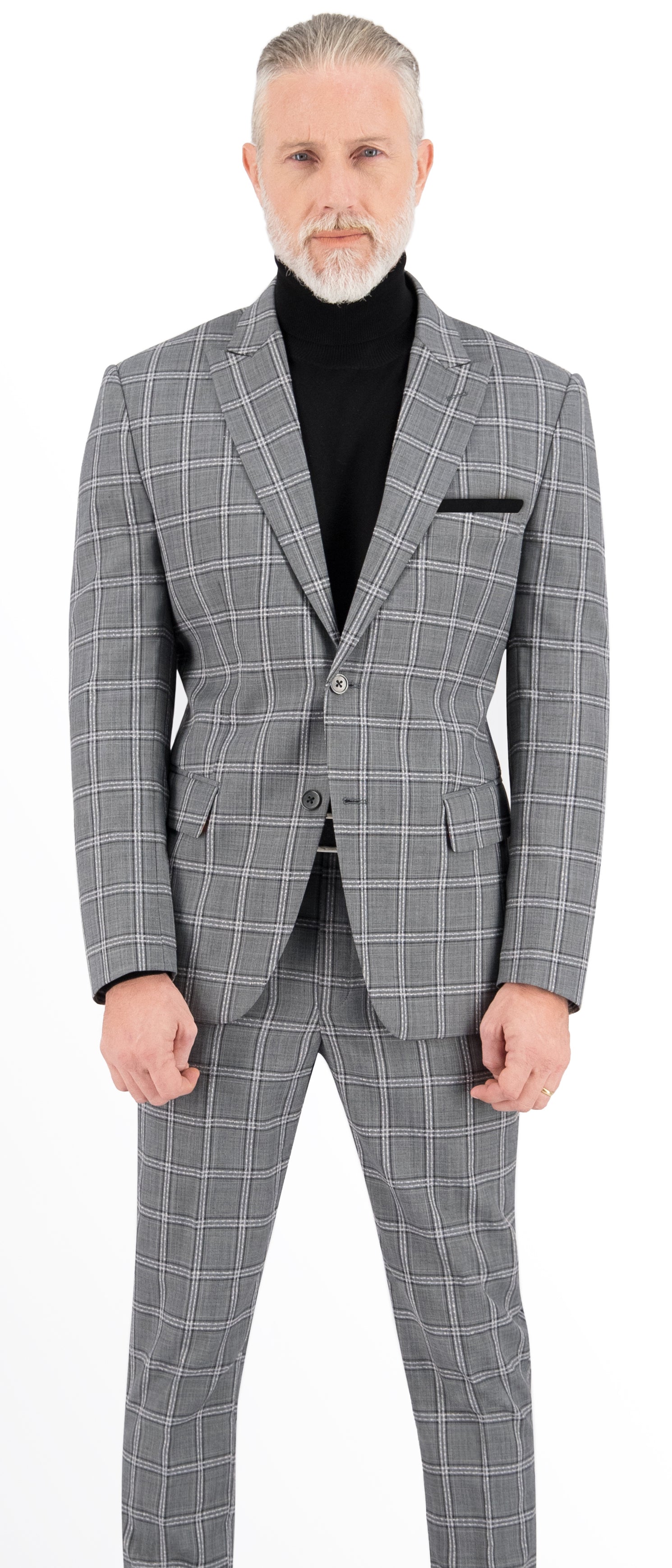 Orson Fleece Black and White Check Jacket