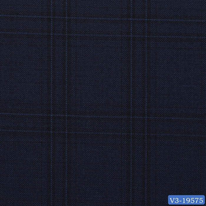 Navy Blue Dark Check Pant