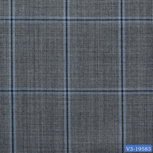 Light Grey with Blue Check Suit