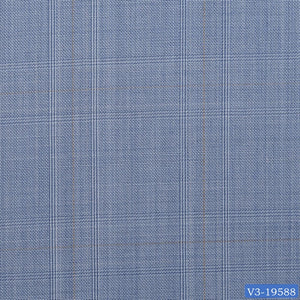 Light Blue Prince of Wales Check Pant