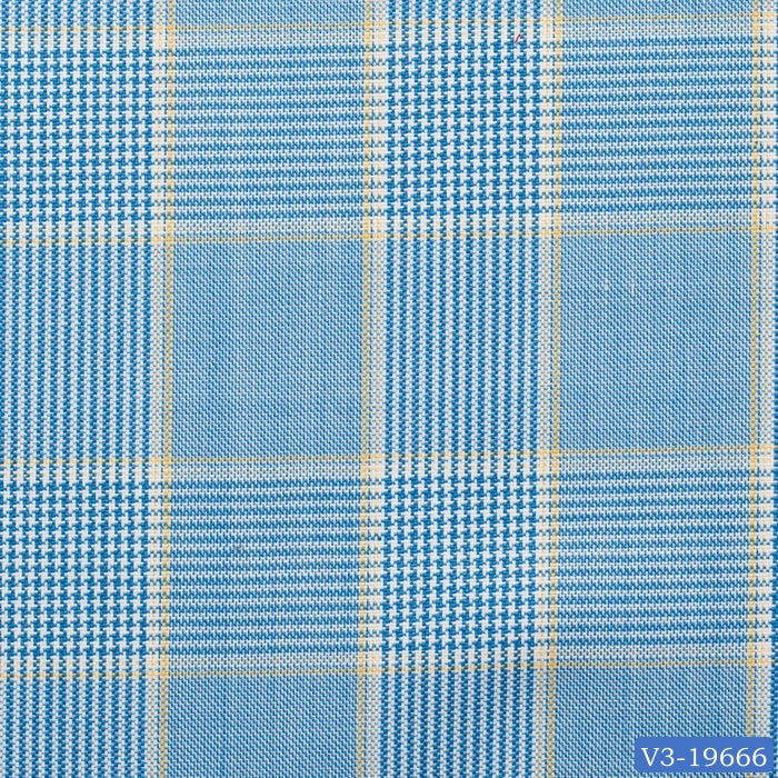 Maya Blue Prince of Wales Check Suit