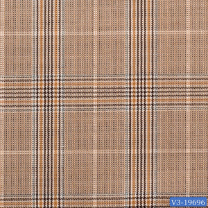 Light Brown with Multi Color Plaid Check Short Suit
