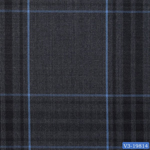 Iron Grey with Blue and Dark Check Pant