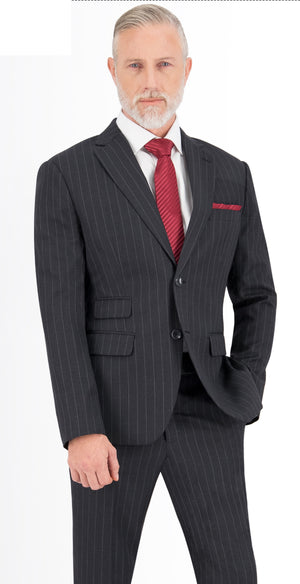 Grey Stripe Long Suit