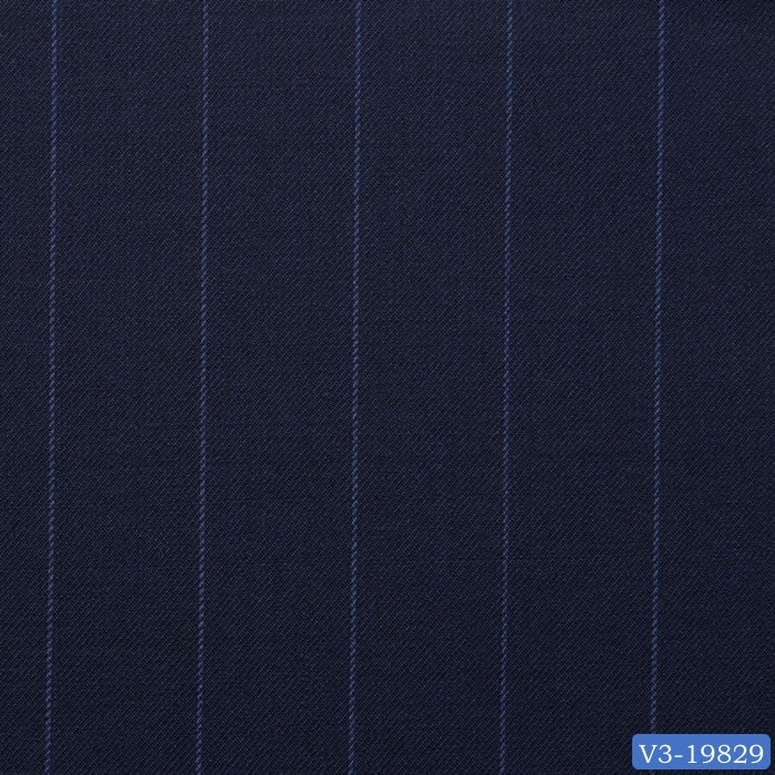 Prussian Blue with Light Stripe Suit