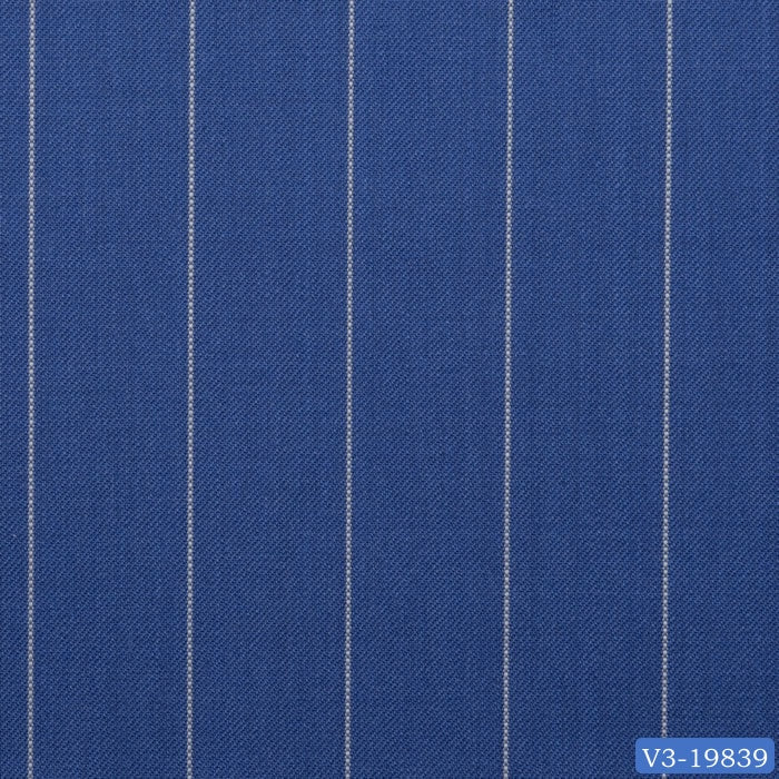 Sapphire Blue with White Stripe Suit